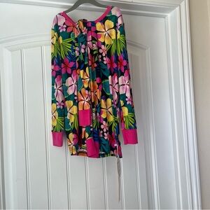 NWT Little Sleepies 12/14 years Beachy blooms pajama set bamboo